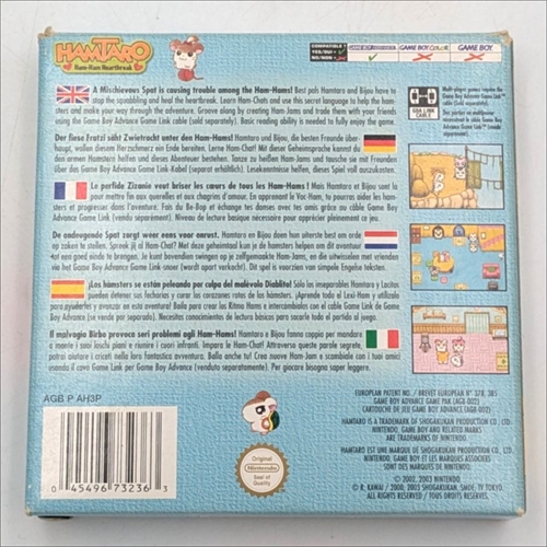 Hamtaro - Ham-Ham Heartbreak - Komplet - GameBoy Advance spil (B Grade) (Genbrug)